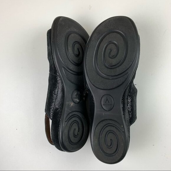 CLARKS Artisan I Black Leather I Sandal - Picture 10 of 12